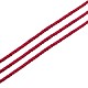 Cordones de hilos de hilo de algodón de nailon redondo teñido ecológico OCOR-L001-821-205-1