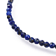 Lapis Lazuli Perlen Armbänder BJEW-JB04555-01-2