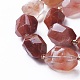 Chapelets de perles aux fraises en quartz naturel G-P434-37-3