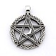 304 rétro anneau en acier inoxydable avec des pendentifs de pentagramme X-STAS-F006-132-1