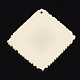 レジンビッグサイズペンダントトップ  模造ラタン編み風  菱形  トウモロコシの穂の黄色  66x65.5x5mm  穴：2mm RESI-T029-04B-2
