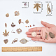 Kits de fabricación de pendientes con tema de hojas diy de sunnyclue DIY-SC0012-48-3