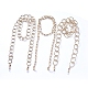 Halskette aus Aluminiumkettengläsern AJEW-EH00027-1