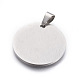 304 Stainless Steel Stamping Blank Tag Pendants STAS-L218-03P-2