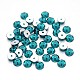 Back Plated Faceted Half Round Taiwan Acrylic Rhinestone Beads ACRT-M08-6-03-1