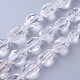 Chapelets de perles en cristal de quartz naturel G-P434-39-2