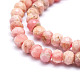 Brins de perles de rhodochrosite argentine naturelles G-E569-H15-3