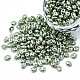 Cuentas de semillas de vidrio de colores opacos teñidos SEED-N004-007-02-1