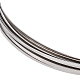ステンレス鋼線  フラット  ステンレス鋼色  2.6x0.8mm  約22.97フィート（7m）/ロール CHS-WH0010-01B-1