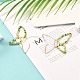 Butterfly Glass Beads Dangle Earrings for Girl Women EJEW-JE04657-03-2