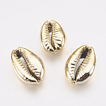 Perlas de concha electrochapadas, conchas, dorado, 12~19x8~13x4~6mm