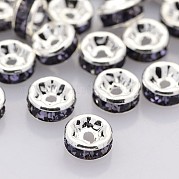 Латунь марки А горный хрусталь Spacer бисер RB-A014-Z6mm-18S