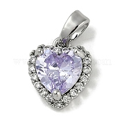 Латунные микро проложить кубического циркония подвески KK-P283-24P