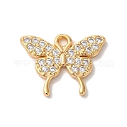 Латунные микропаве прозрачные кубические циркониевые подвески KK-M294-22G