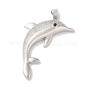 Подвески из латуни и прозрачного циркония с покрытием стойки KK-L216-067P