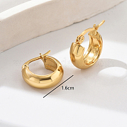 Серьги-кольца из нержавеющей стали 304 QM4377-1