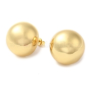 Серьги-гвоздики из латуни с реечным покрытием EJEW-M225-04G
