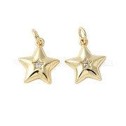 Латунные микро проложить кубического циркония подвески KK-F892-14G