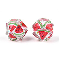 Круглые бусины из смолы в виде фруктов&nbsp;RESI-T059-03E