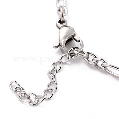 Bracciali con ciondoli in acciaio inossidabile 304 anti-ossidazione&nbsp;STAS-B021-18P
