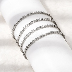 12 Stück 2 mm 304 Edelstahl Rolo Kette Halsketten für Männer und Frauen&nbsp;NJEW-H093-12P
