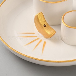 Фарфоровый держатель для курильниц&nbsp;AJEW-WH20120-18A