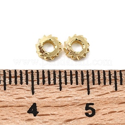 Плоские круглые латунные бусины&nbsp;KK-H520-05C-G