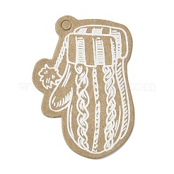 Étiquettes-cadeaux en papier kraft sur le thème de Noël&nbsp;CDIS-L008-A04