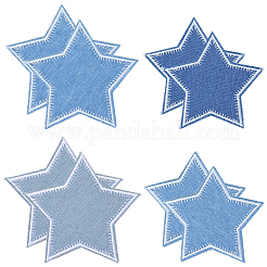 20 Stück 4 Stile Polyester-Stickgarn zum Aufbügeln/Aufnähen&nbsp;PATC-GF0001-74