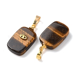 Pendentifs en œil de tigre naturel&nbsp;G-G461-05G-06