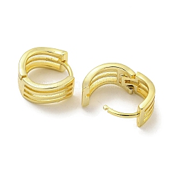 Boucles d'oreilles créoles épaisses en laiton&nbsp;EJEW-L211-011I-G