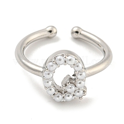 Латунные открытые манжеты для женщин&nbsp;RJEW-F162-01P-Q