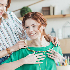 10 нить 10 цвета гальванические стеклянные бусины нити&nbsp;EGLA-GO0001-04