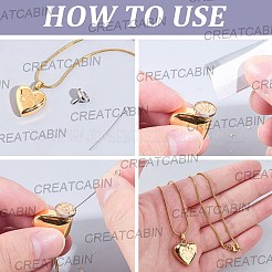 1 colgante de urna de cenizas de acero inoxidable con forma de corazón y huella de pata.&nbsp;NJEW-CN0001-15G
