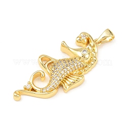 Colgantes de latón oceánico con micropavé de circonitas cúbicas&nbsp;LS-KK-K411-04A-G