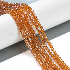 Chapelets de perles en verre électroplaqué&nbsp;LS-EGLA-A034-T8mm-A19