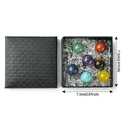 Лечебные круглые украшения из натуральных и синтетических драгоценных камней&nbsp;AJEW-FS0001-13B