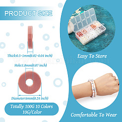 100гр 10-хцветные бусины из полимерной глины ручной работы&nbsp;CLAY-BT0001-05