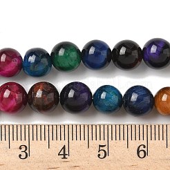 Природных тигровый глаз бисер нитей&nbsp;X-G-G101-8mm-6