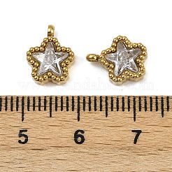 Подвески из нержавеющей стали 304 с микропаве из кубического циркония&nbsp;LS-STAS-K302-01A-G