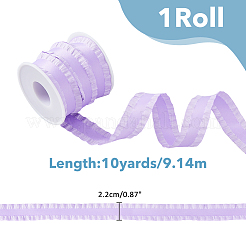 Cinta de poliéster con bordes plisados de 10 yarda para decoración de ropa&nbsp;DIY-FI0001-13D