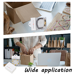300 Stück 0pp Zellophan-Verpackungsbeutel mit weißem Papierkartenkopf&nbsp;ABAG-GO0001-14