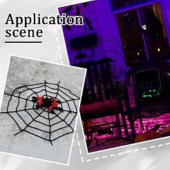 Полиэстер паутина украшение для вечеринки&nbsp;AJEW-WH20033-073B