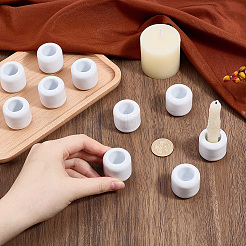 10 pieza de vasos de porcelana para velas&nbsp;AJEW-SC0004-45B