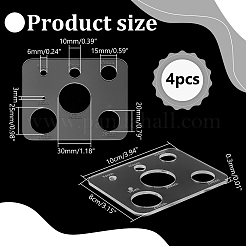 Шаблон глаз куклы из акрила DIY-WH0580-39H