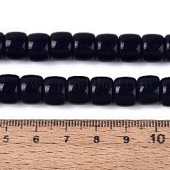 Abalorios opacas de vidrio hebras&nbsp;GLAA-Q106-02A-B01