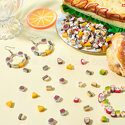 400шт 8 стиля ручной работы бусины из полимерной глины&nbsp;CLAY-SC0002-55