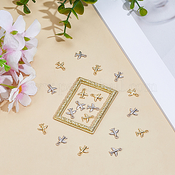 20шт 2 цвета латунные подвески&nbsp;KK-DR0001-50