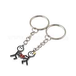 2 шт. брелок из эмалированной нержавеющей стали 304&nbsp;KEYC-FS00034-02