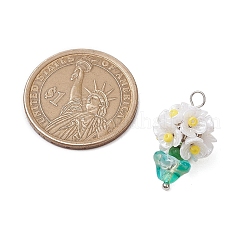 Подвески для цветочных горшков из стеклянных бус&nbsp;PALLOY-MZ00520-02